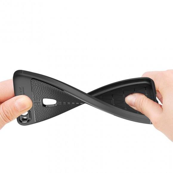 Чехол-накладка Litchi Grain для Huawei P10 Lite (темно-синий) Чехол-накладка Litchi Grain для Huawei P10 Lite (темно-синий)