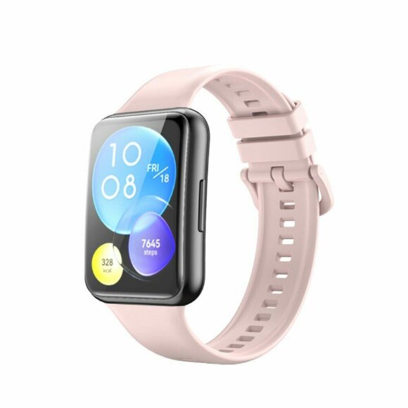 Силиконовый ремешок для Huawei Watch Fit 2 (розовый)