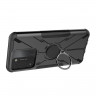 Чехол Armor Shockproof Ring Holder для Tecno Spark Go 2022 (черный)