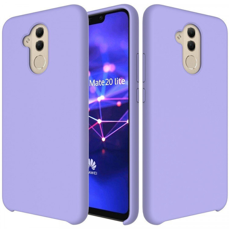 Силиконовый чехол Mobile Shell для Huawei Mate 20 Lite (фиолетовый)