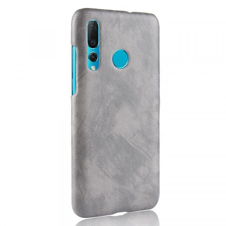 Кожаная накладка-чехол Litchi Texture для Huawei nova 4 (серый)