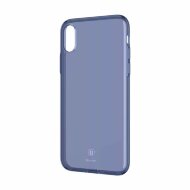 Чехол-накладка c заглушкой Baseus для iPhone X / ХS (голубой) Чехол-накладка c заглушкой Baseus для iPhone X / ХS (голубой)