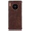 Кожаная накладка-чехол для Huawei Mate 30 Pro (коричневый)