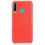 Кожаная накладка-чехол для Huawei P40 lite E / Honor 9C (красный)