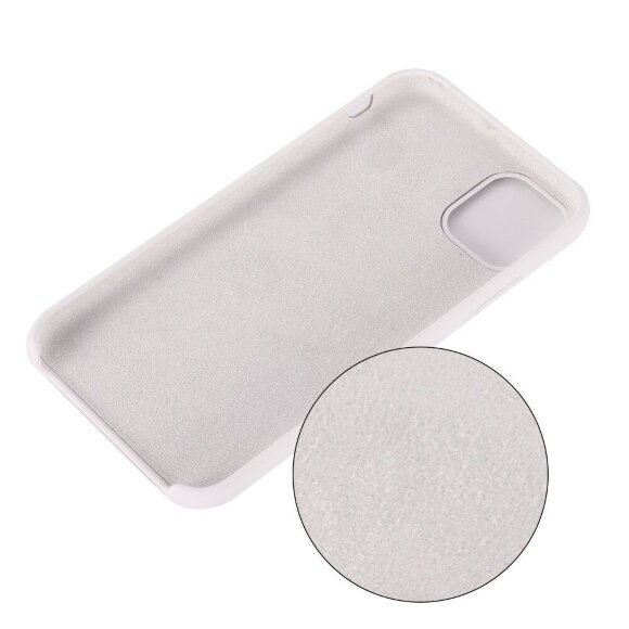 Силиконовый чехол Mobile Shell для iPhone 11 (белый)