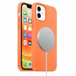 Чехол MagSafe для iPhone 12 mini (оранжевый)