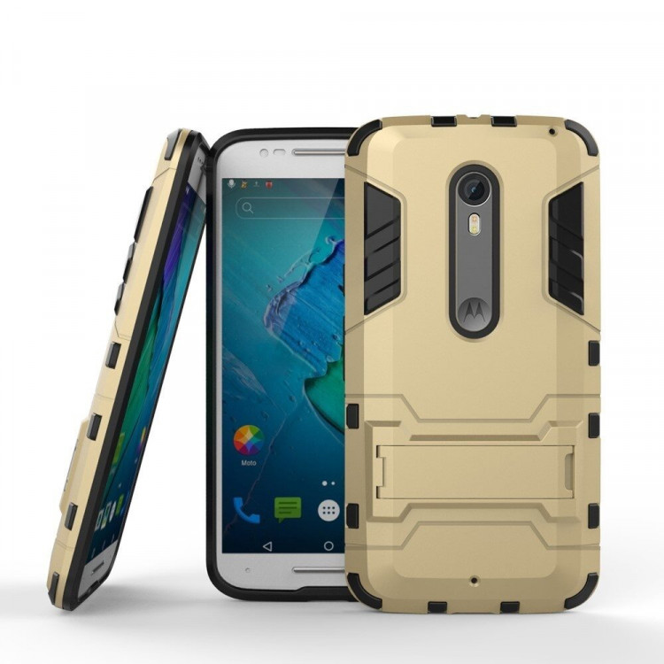 Чехол Duty Armor для Motorola Moto X Style (золотой)