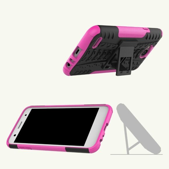 Чехол Hybrid Armor для LG X Power 2 M320 (черный + розовый) Чехол Hybrid Armor для LG X Power 2 M320 (черный + розовый)