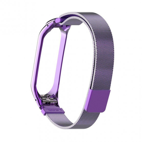 Сетчатый браслет для Xiaomi Mi Band 4 (фиолетовый)