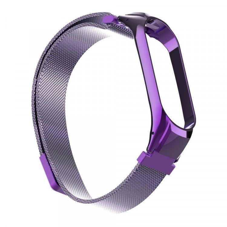 Сетчатый браслет для Xiaomi Mi Band 4 (фиолетовый)
