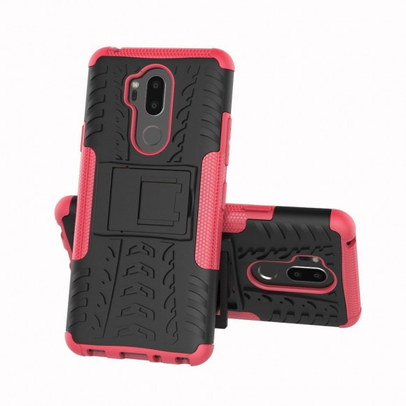 Чехол Hybrid Armor для LG G7 / LG G7 ThinQ (черный + розовый)
