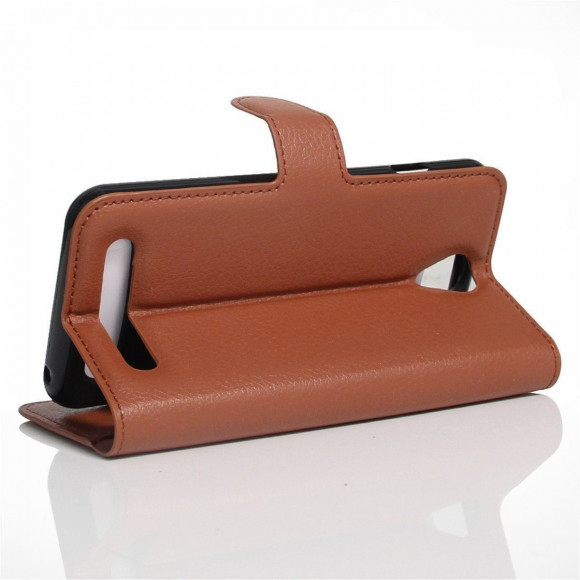 Чехол с визитницей для Lenovo Vibe C2 Power (коричневый)