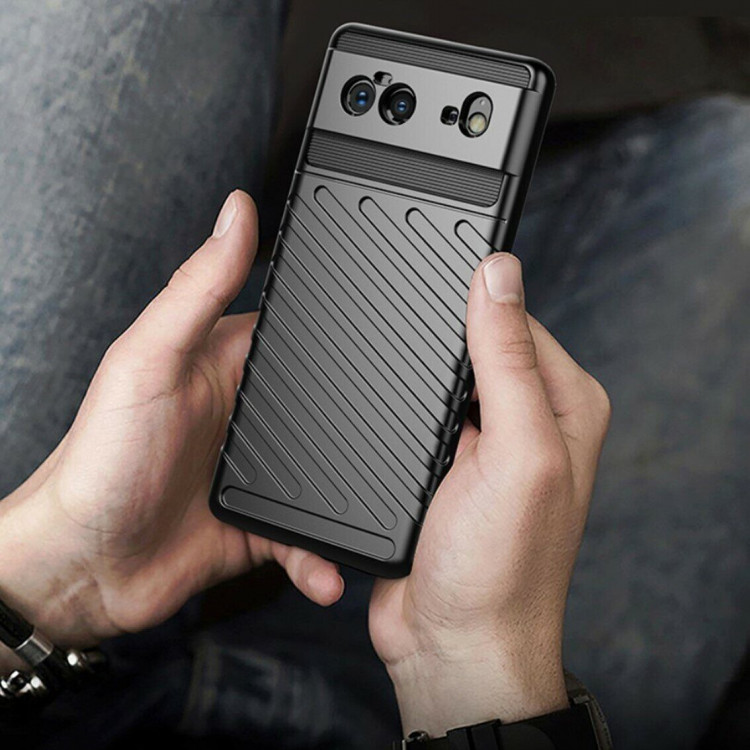 Чехол-накладка Thunder Series для Google Pixel 6 (темно-зеленый)