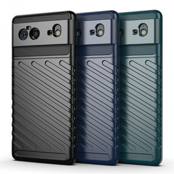 Чехол-накладка Thunder Series для Google Pixel 6 (темно-зеленый) Чехол-накладка Thunder Series для Google Pixel 6 (темно-зеленый)