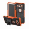 Чехол Hybrid Armor для Sony Xperia XZ2 Compact (черный + оранжевый)