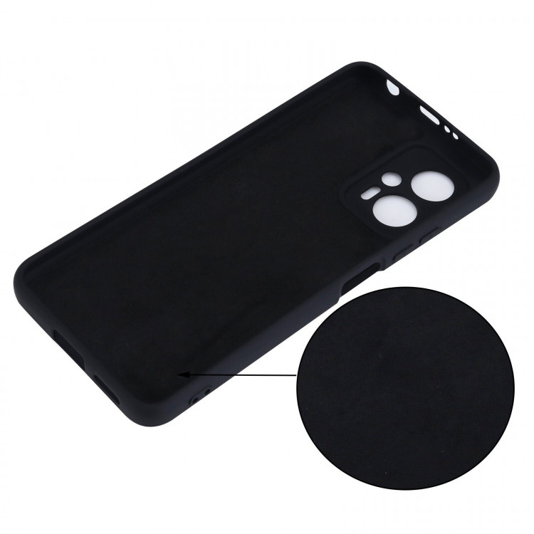 Силиконовый чехол Mobile Shell для Poco X4 GT (черный)