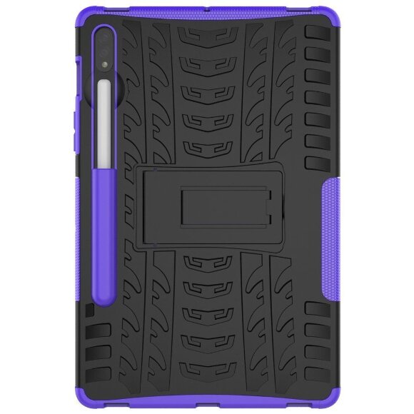Чехол Hybrid Armor для Samsung Galaxy Tab S7+ (Plus) SM-T970 / SM-T975 и Galaxy Tab S8+ (Plus) SM-X800 / SM-X806 (черный + фиолетовый) Чехол Hybrid Armor для Samsung Galaxy Tab S7+ (Plus) SM-T970 / SM-T975 и Galaxy Tab S8+ (Plus) SM-X800 / SM-X806 (черный + фиолетовый)