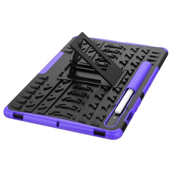 Чехол Hybrid Armor для Samsung Galaxy Tab S7+ (Plus) SM-T970 / SM-T975 и Galaxy Tab S8+ (Plus) SM-X800 / SM-X806 (черный + фиолетовый) Чехол Hybrid Armor для Samsung Galaxy Tab S7+ (Plus) SM-T970 / SM-T975 и Galaxy Tab S8+ (Plus) SM-X800 / SM-X806 (черный + фиолетовый)