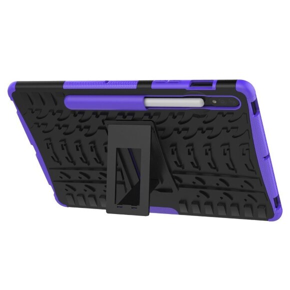Чехол Hybrid Armor для Samsung Galaxy Tab S7+ (Plus) SM-T970 / SM-T975 и Galaxy Tab S8+ (Plus) SM-X800 / SM-X806 (черный + фиолетовый) Чехол Hybrid Armor для Samsung Galaxy Tab S7+ (Plus) SM-T970 / SM-T975 и Galaxy Tab S8+ (Plus) SM-X800 / SM-X806 (черный + фиолетовый)