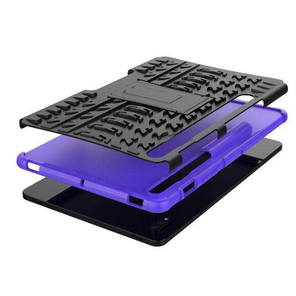 Чехол Hybrid Armor для Samsung Galaxy Tab S7+ (Plus) SM-T970 / SM-T975 и Galaxy Tab S8+ (Plus) SM-X800 / SM-X806 (черный + фиолетовый) Чехол Hybrid Armor для Samsung Galaxy Tab S7+ (Plus) SM-T970 / SM-T975 и Galaxy Tab S8+ (Plus) SM-X800 / SM-X806 (черный + фиолетовый)