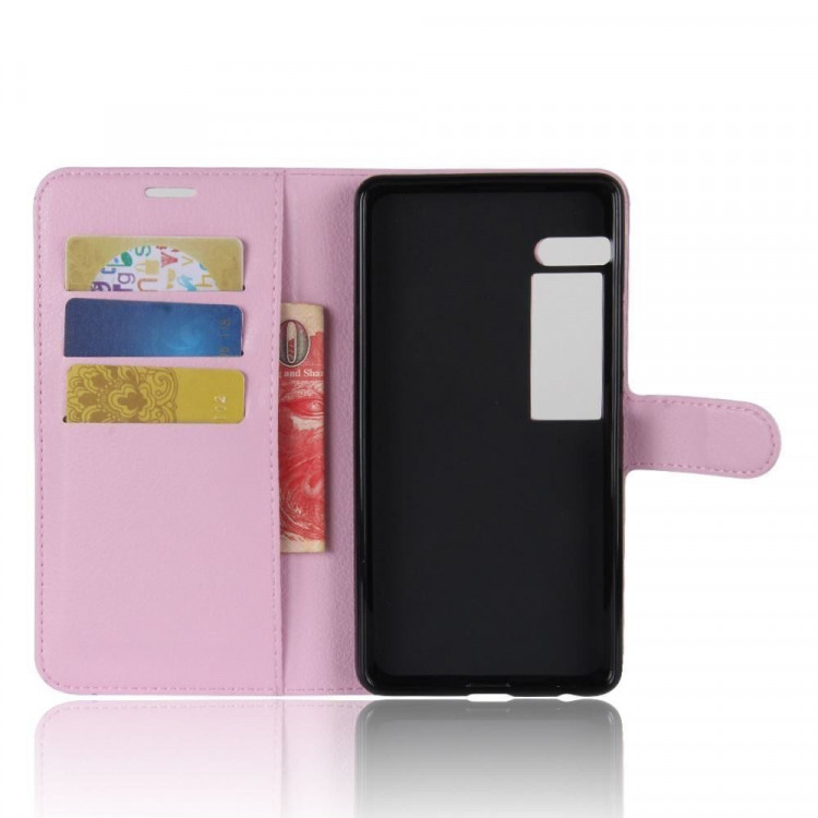 Чехол с визитницей для Meizu Pro 7 (розовый)