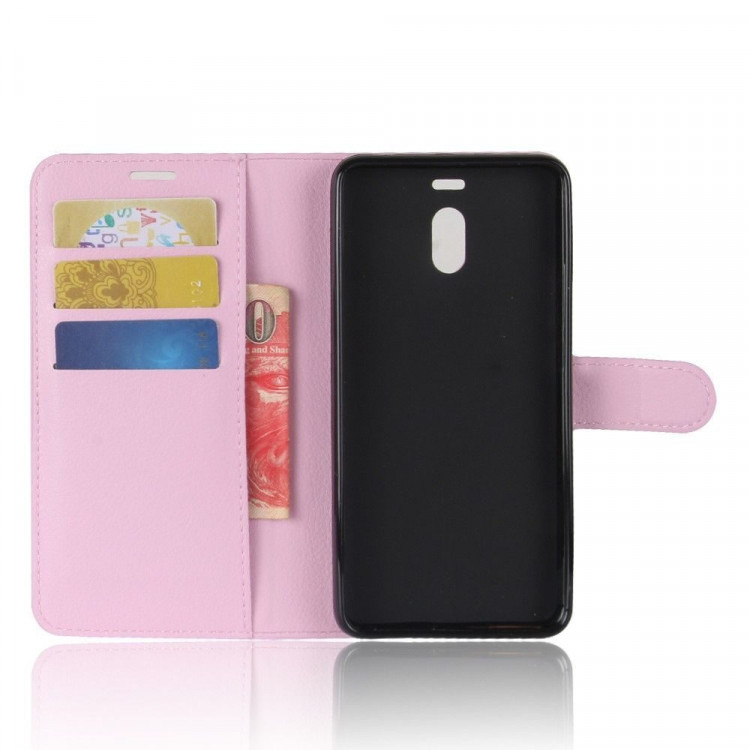 Чехол с визитницей для Meizu M6 Note (розовый)