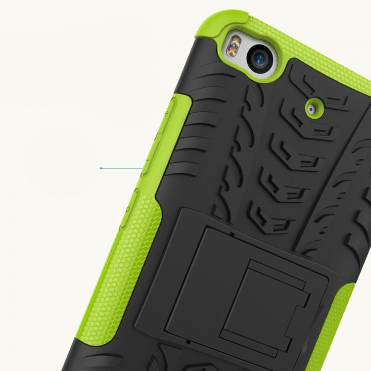Чехол Hybrid Armor для Xiaomi Mi5S (черный + зеленый)