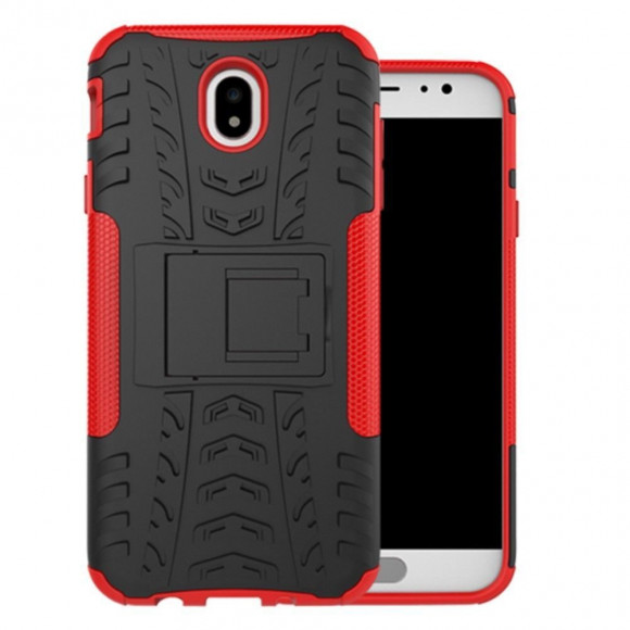 Чехол Hybrid Armor для Samsung Galaxy J7 2017 (черный + красный) Чехол Hybrid Armor для Samsung Galaxy J7 2017 (черный + красный)