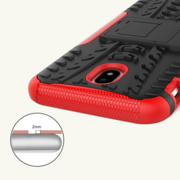 Чехол Hybrid Armor для Samsung Galaxy J7 2017 (черный + красный) Чехол Hybrid Armor для Samsung Galaxy J7 2017 (черный + красный)