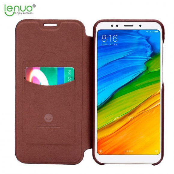 Чехол LENUO для Xiaomi Redmi 5 Plus (коричневый) Чехол LENUO для Xiaomi Redmi 5 Plus (коричневый)