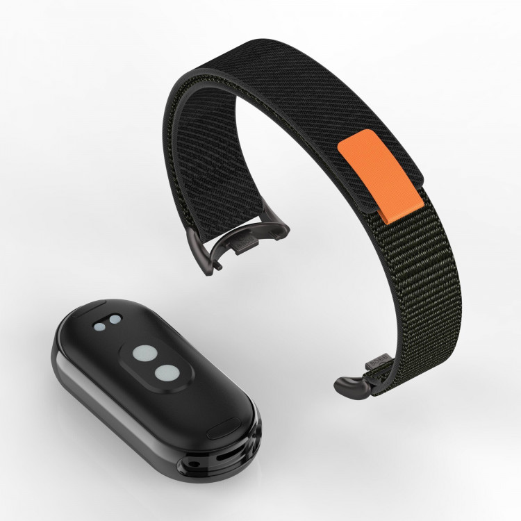 Ремешок с нейлоновой петлей для Xiaomi Mi Smart Band 8, Xiaomi Mi Band 8 (черный)
