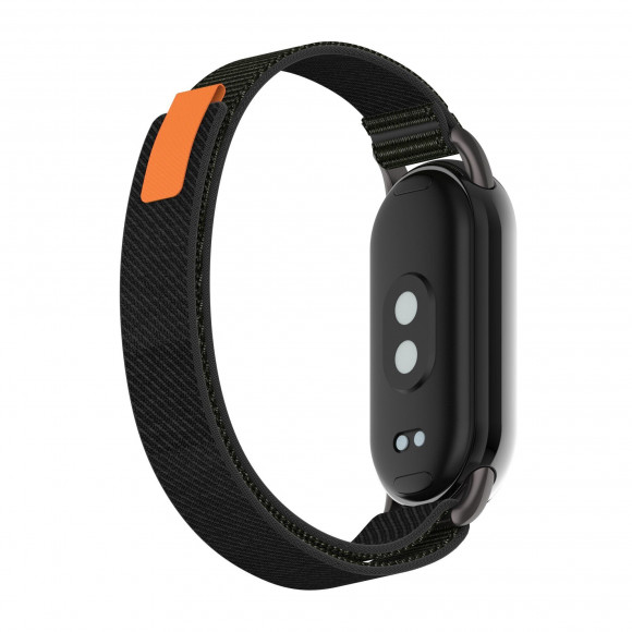 Ремешок с нейлоновой петлей для Xiaomi Mi Smart Band 8, Xiaomi Mi Band 8 (черный) Ремешок с нейлоновой петлей для Xiaomi Mi Smart Band 8, Xiaomi Mi Band 8 (черный)