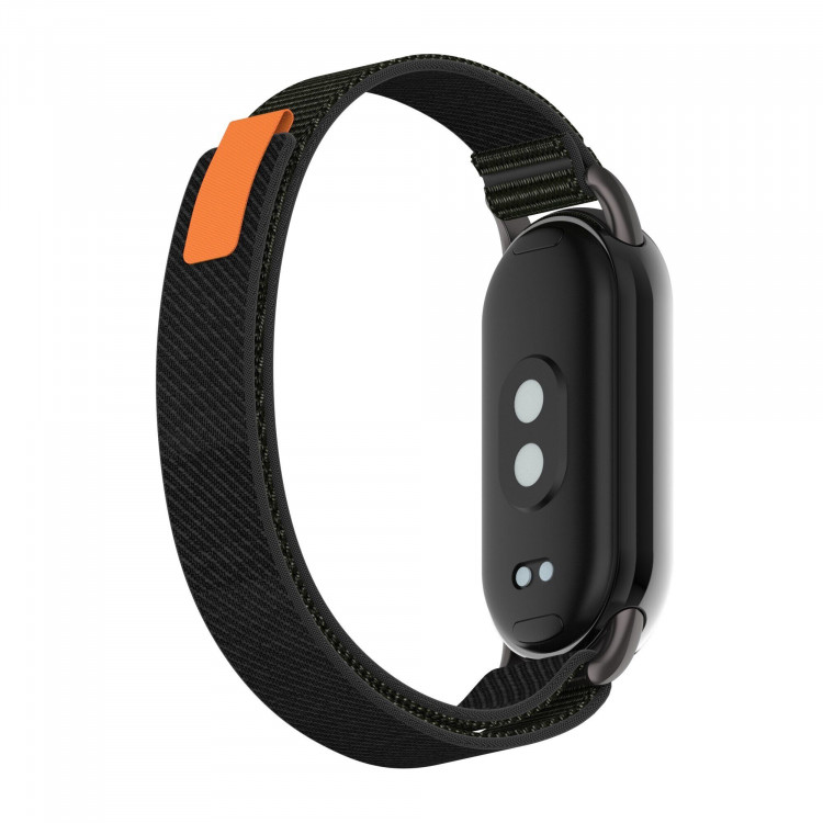 Ремешок с нейлоновой петлей для Xiaomi Mi Smart Band 8, Xiaomi Mi Band 8 (черный)