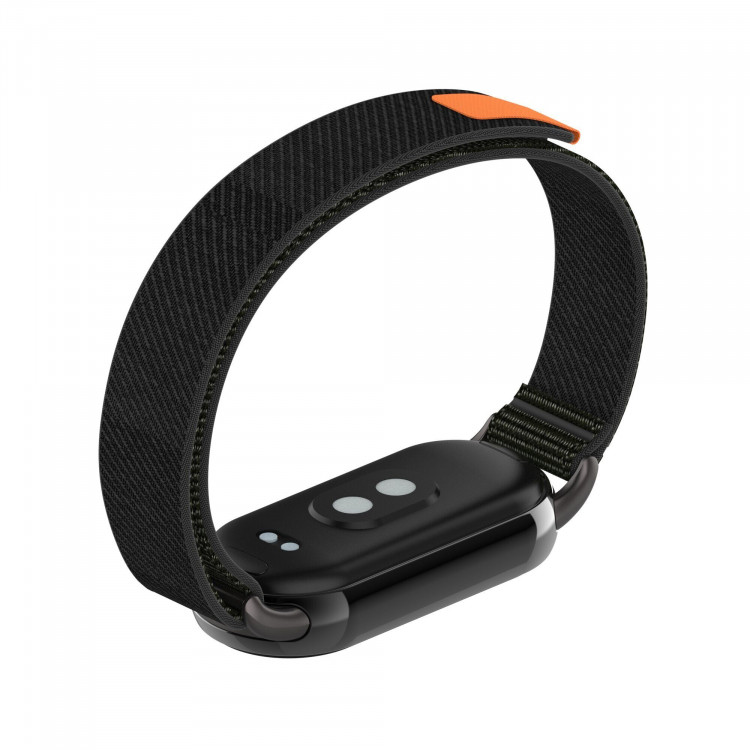Ремешок с нейлоновой петлей для Xiaomi Mi Smart Band 8, Xiaomi Mi Band 8 (черный)