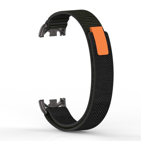 Ремешок с нейлоновой петлей для Xiaomi Mi Smart Band 8, Xiaomi Mi Band 8 (черный) Ремешок с нейлоновой петлей для Xiaomi Mi Smart Band 8, Xiaomi Mi Band 8 (черный)