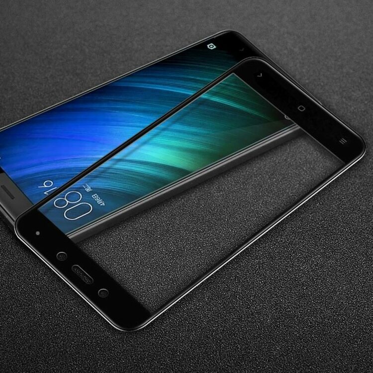 Защитное стекло 3D для Xiaomi Redmi Note 4 (черный)