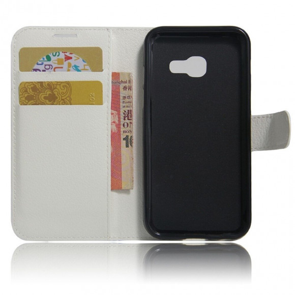 Чехол с визитницей для Samsung Galaxy A3 (2017) SM-A320F (белый) Чехол с визитницей для Samsung Galaxy A3 (2017) SM-A320F (белый)