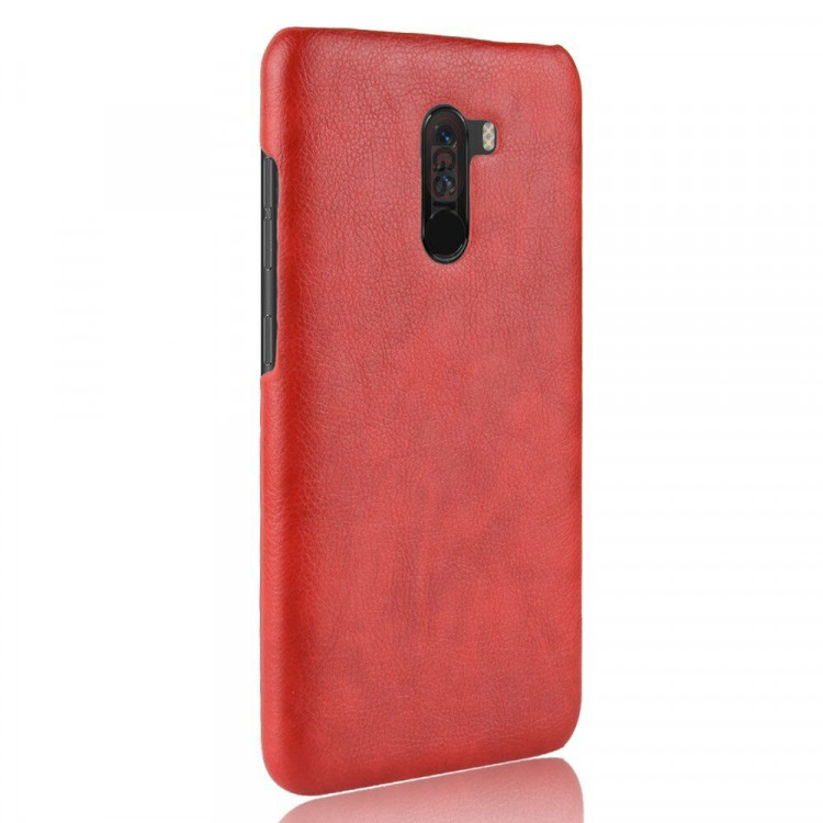 Чехол Litchi Texture для Xiaomi Pocophone F1 / Poco F1 (красный)