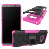 Чехол Hybrid Armor для Samsung Galaxy S8+ (черный + розовый)