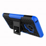 Чехол Hybrid Armor для Samsung Galaxy S9+ (черный + голубой)