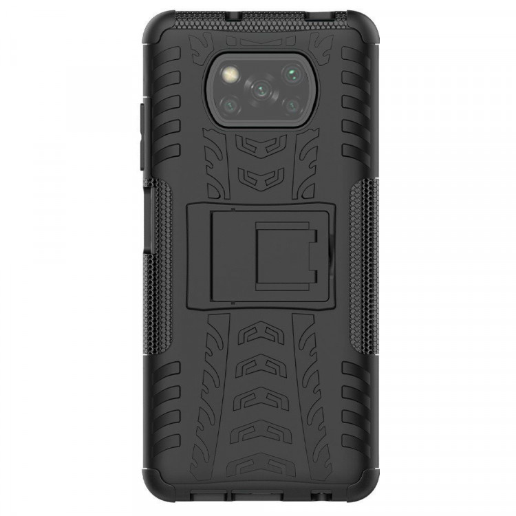 Чехол Hybrid Armor для Xiaomi Poco X3 NFC / Poco X3 / Poco X3 Pro (черный)