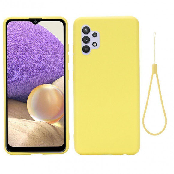 Силиконовый чехол Mobile Shell для Samsung Galaxy A32 SM-A325F (желтый)