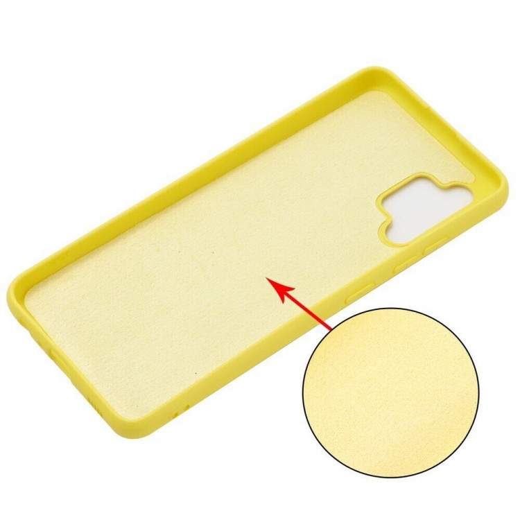 Силиконовый чехол Mobile Shell для Samsung Galaxy A32 SM-A325F (желтый)