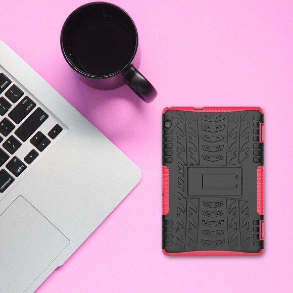 Чехол Hybrid Armor для Huawei MediaPad T5 10 (черный + розовый)