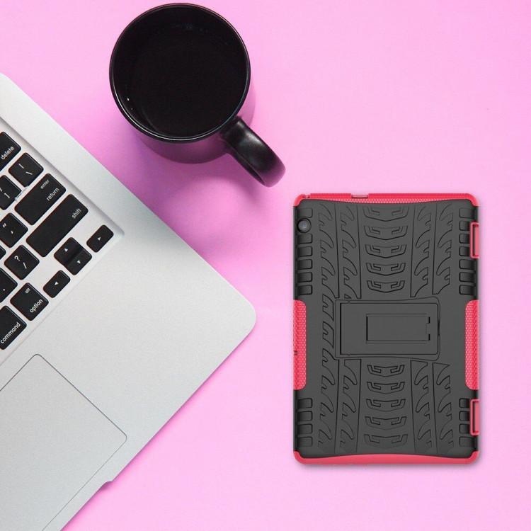 Чехол Hybrid Armor для Huawei MediaPad T5 10 (черный + розовый)