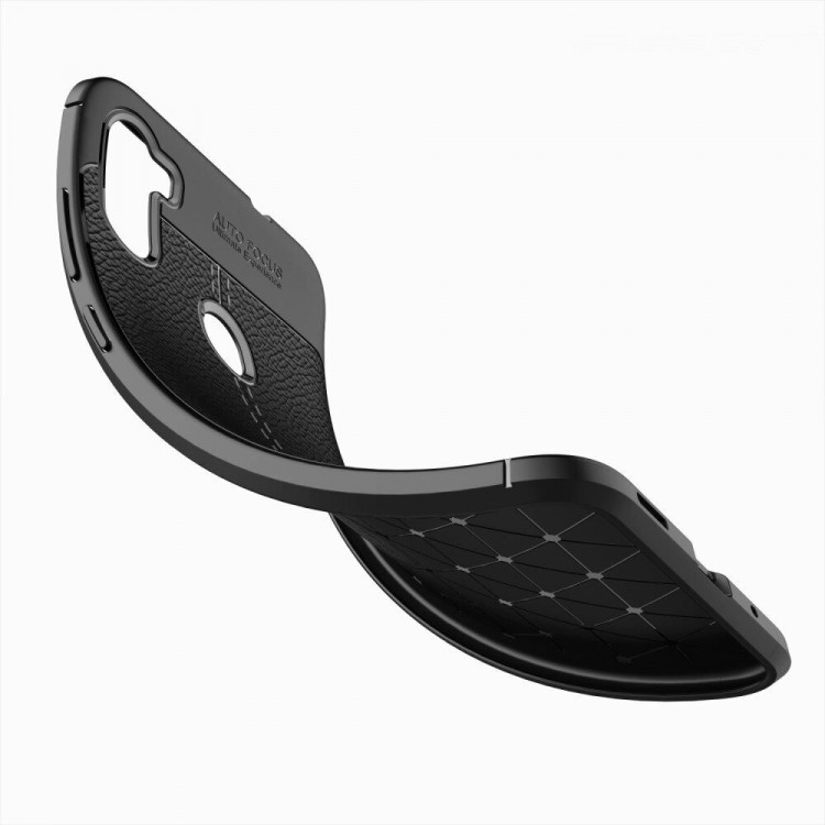 Чехол-накладка Litchi Grain для Samsung Galaxy A11 / Galaxy M11 (черный)