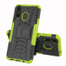 Чехол Hybrid Armor для Samsung Galaxy A8s (черный + зеленый)