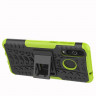 Чехол Hybrid Armor для Samsung Galaxy A8s (черный + зеленый)