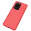 Чехол-накладка Litchi Grain для Samsung Galaxy S20 Ultra (красный)
