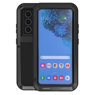 Гибридный чехол LOVE MEI для Samsung Galaxy S21 Ultra (черный)